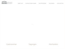 Tablet Screenshot of kurhaus-bad-hamm.de